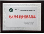 12年地板行業創新品牌獎