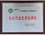 12年地板行業優秀品牌獎