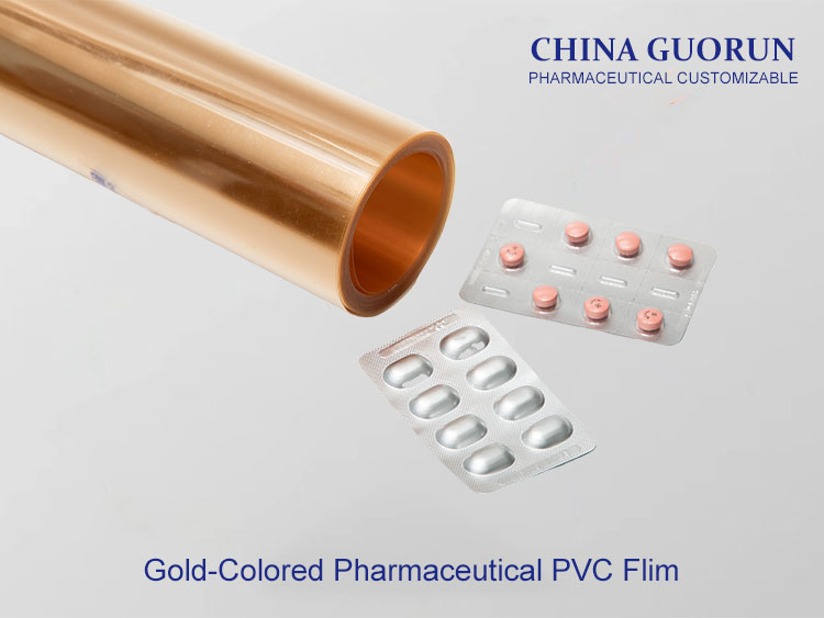Gold-Colored Pharmaceutical PVC Flim